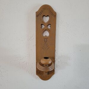 Heart Cutout Wall Sconce Candle Holder